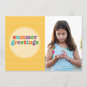 Summer Greetings Sunshine Flat Card