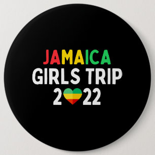 Summer Group Vacation For Women Jamaica Girls Trip 6 Cm Round Badge