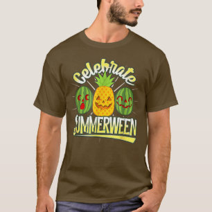 Summer Halloween Jack O Lantern Celebrate Summerwe T-Shirt