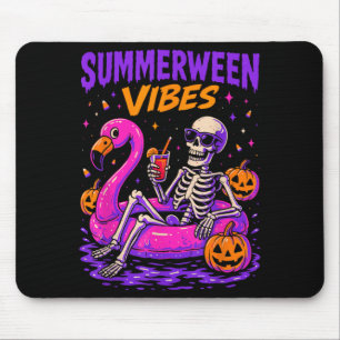 Summer Halloween Skeleton Costume Spooky Mouse Mat