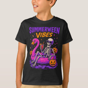 Summer Halloween Skeleton Costume T-Shirt