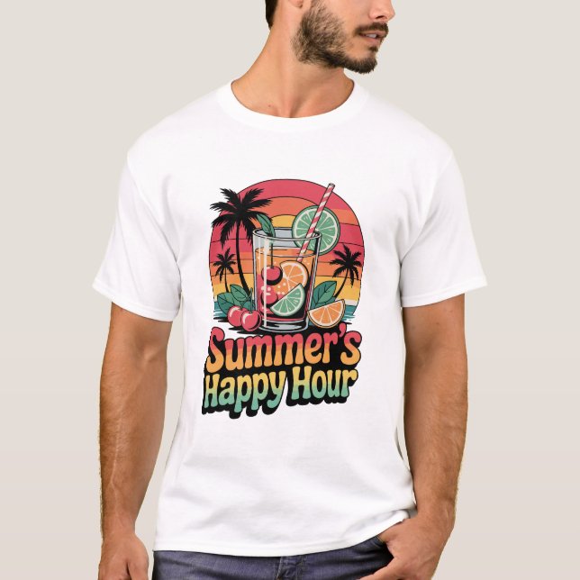 Summer Happy Hour T-Shirt (Front)