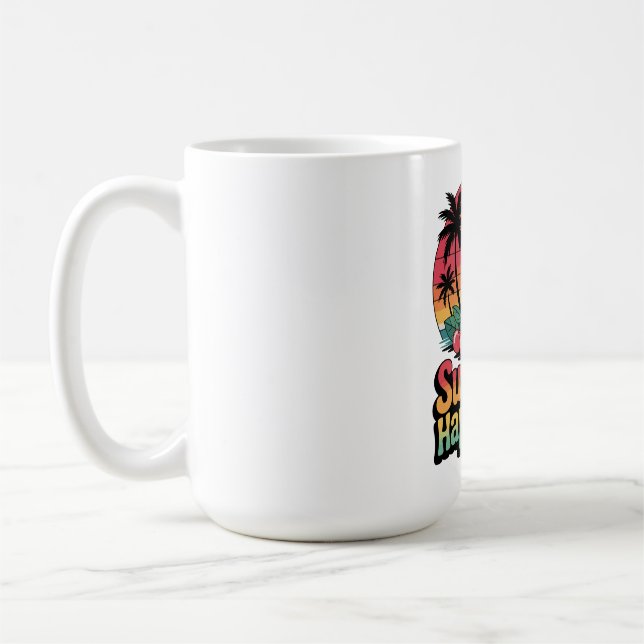 Summer Happy Hour T-Shirt Coffee Mug (Left)
