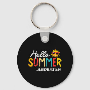 Summer Happy Last Day Of School Teacher Student 1 Key Ring