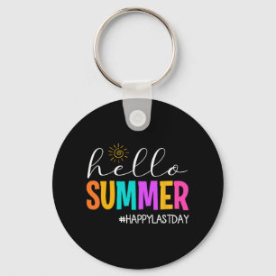 Summer Happy Last Day School Teacher Student 1 Key Ring