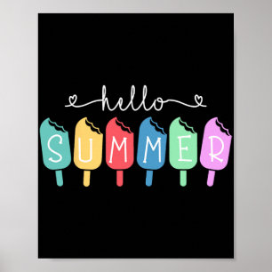 Summer Happy Last Day School Teacher Student Poster