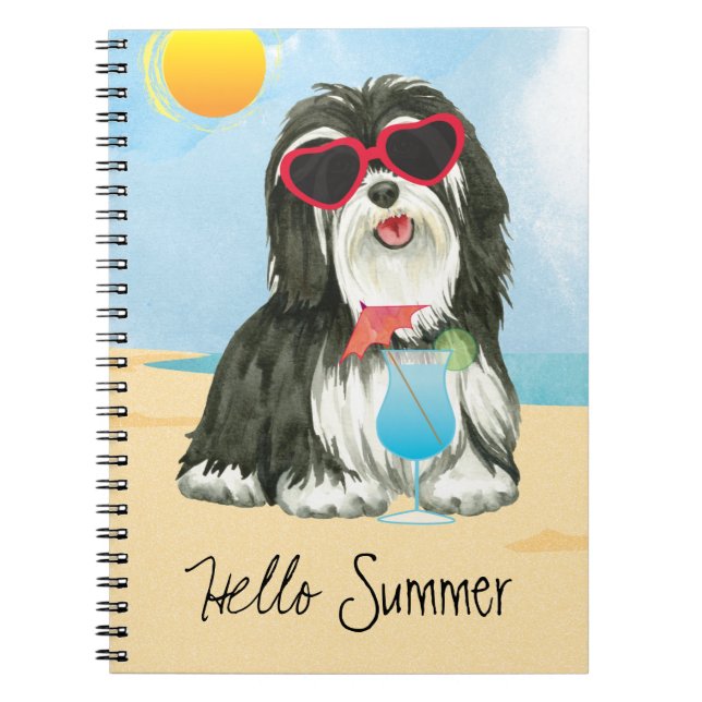 Summer Havanese Notebook (Front)