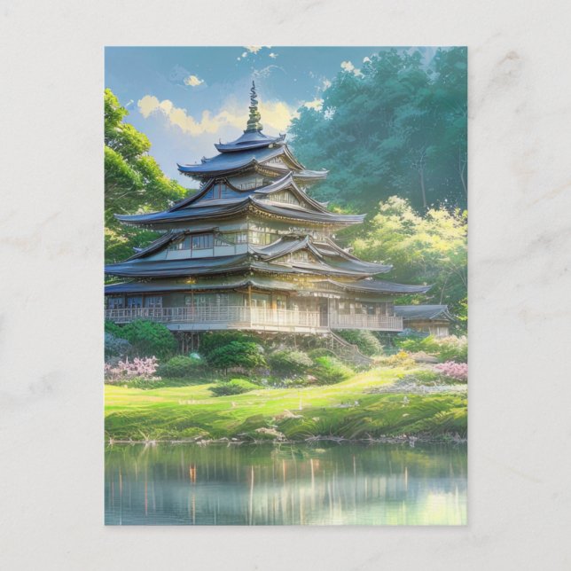 Summer Haven, Wooden Villa Postcard (Front)