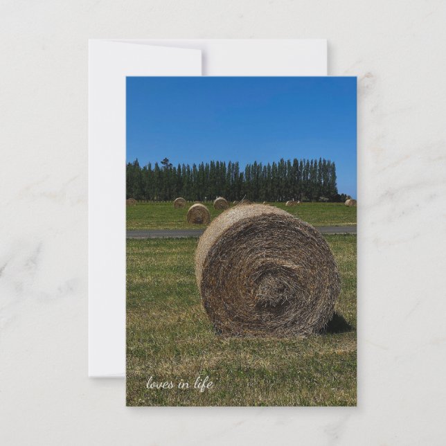 Summer Hay Bales Card (Front)