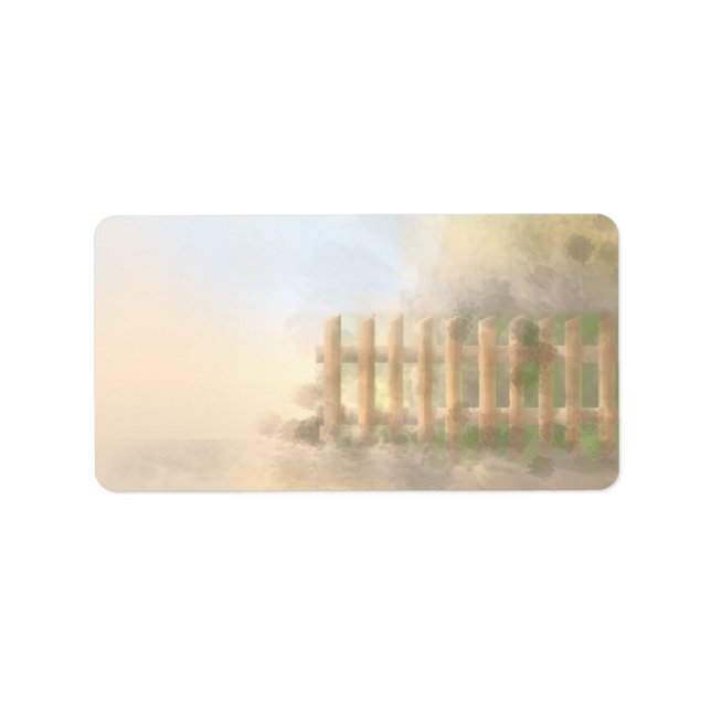 summer haze landscape design label (Front)