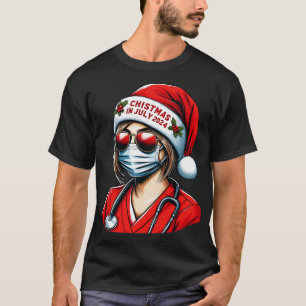 Summer Healer Nurses Tropical Christmas 2024 Tee