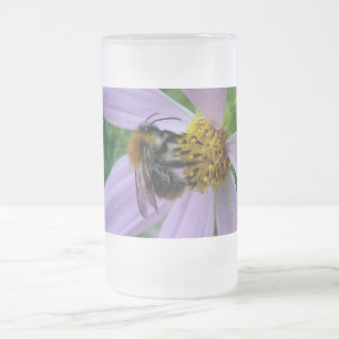 Summer heat frosted glass beer mug