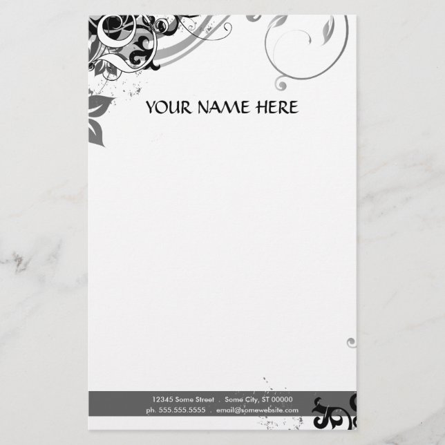 summer hi-fi stationery (Front)