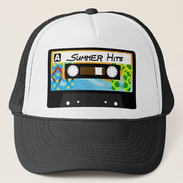 Summer Hits Tape Trucker Hat (Front)