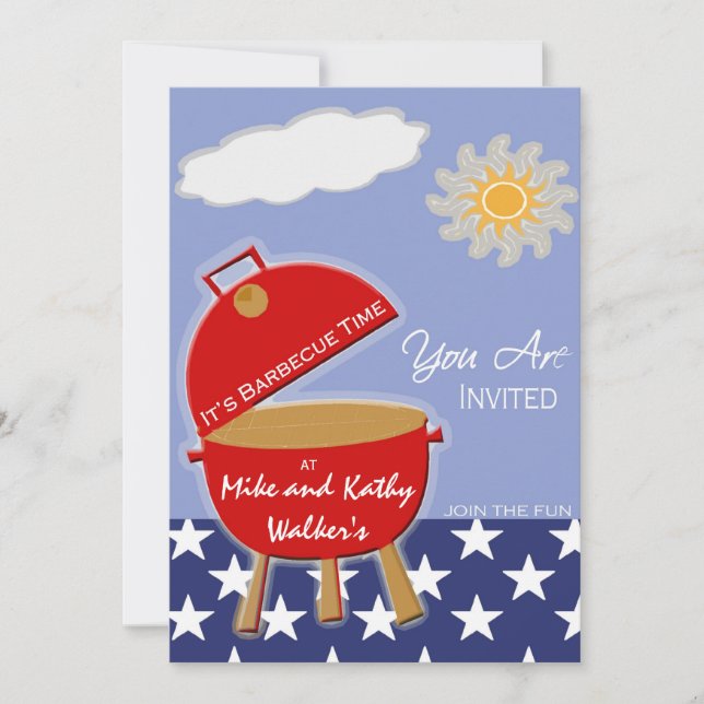 Summer Holiday Party Invitations (Front)