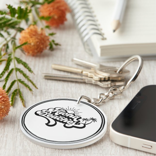 Summer Holiday Theme Key Ring (Front Right)