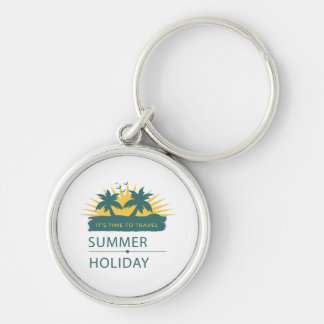 Summer Holiday Vacation Landscape Key Ring