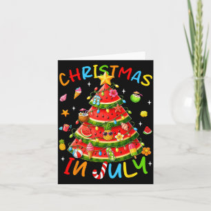 Summer Holiday Watermelon Tree Funny Summer Card