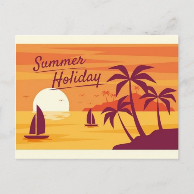 Summer holidays  holiday postcard (Front)