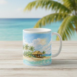 Summer Holidays Tropical Island Paradise Coffee Mug