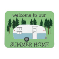 SUMMER HOME Camper Trailer RVing Whimsical
