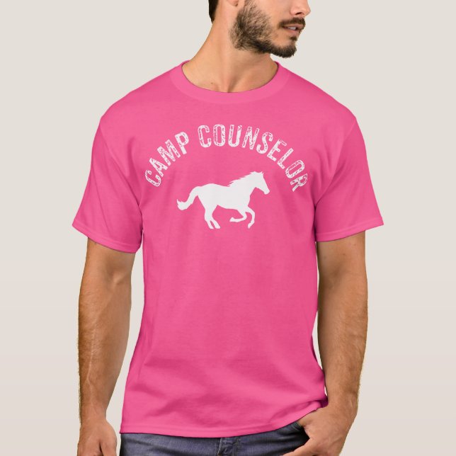 Summer Horse Camp Staff Counsellor Men Women Adult T-Shirt (Front)