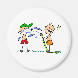 Summer Hose Fight Magnet