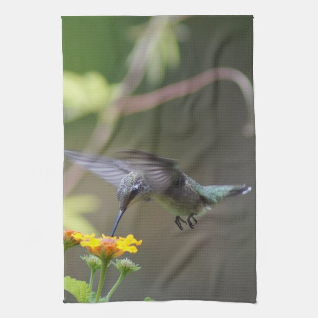 Summer Hummer! Tea Towel (Vertical)