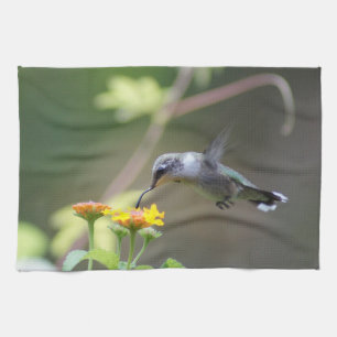 Summer Humming Tea Towel