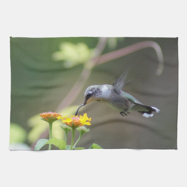 Summer Humming Tea Towel (Horizontal)