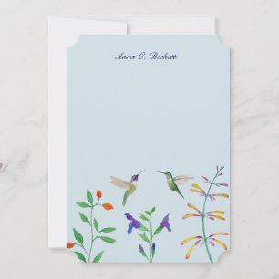 Summer Hummingbird Note Card