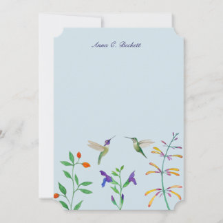 Summer Hummingbird Note Card