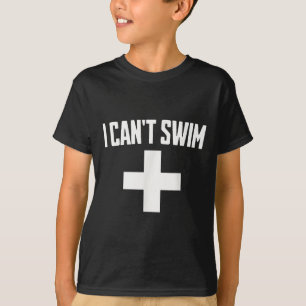 Summer Humor Funny Ol Tee I Can't Swim For Men_1