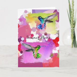 Summer Hums Blank Greeting Card
