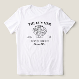 Summer I Turned Married Bachelorette Bridal Party Tri-Blend Shirt
