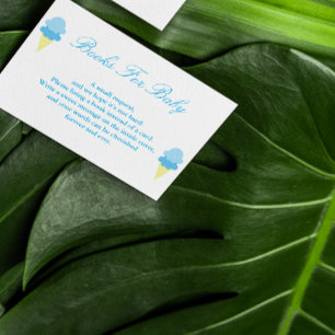 Summer Ice Cream Baby Shower Books For Baby Card