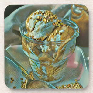 Summer ice cream cone coaster