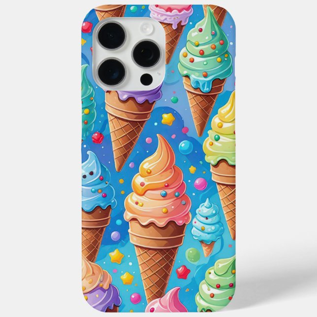 Summer Ice Cream Cone Collection Case-Mate iPhone Case (Back)
