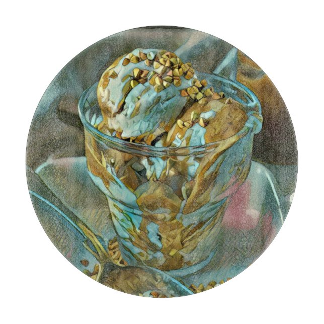 Summer ice cream cone cutting board (Front)