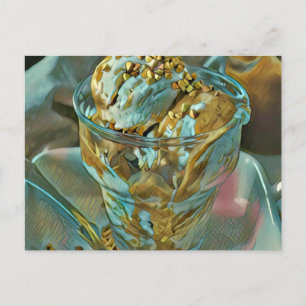 Summer ice cream cone postcard