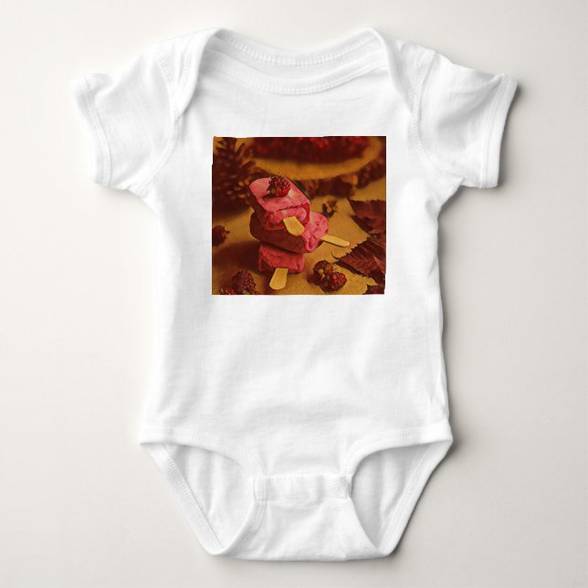 Summer ice cream lovers baby bodysuit (Front)
