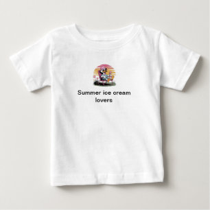 Summer ice cream lovers  baby T-Shirt