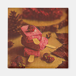 Summer ice cream lovers magnet