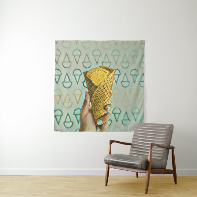 Summer ice cream lovers tapestry (In Situ)