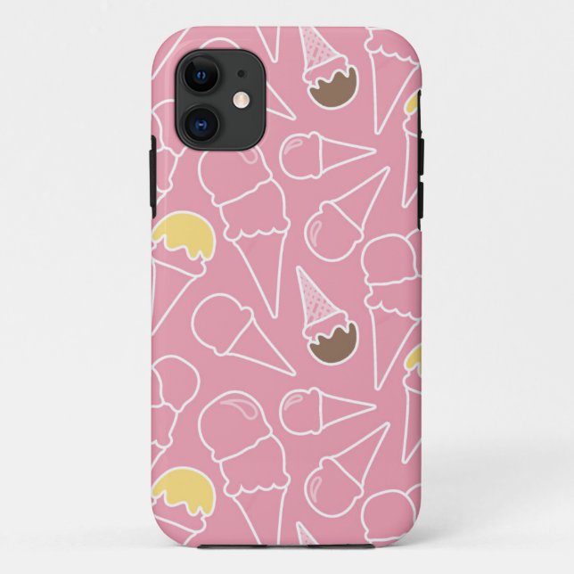 Summer Ice Cream Pattern Case-Mate iPhone Case (Back)