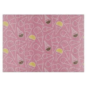 Summer Ice Cream Pattern Cutting Board