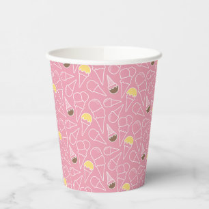 Summer Ice Cream Pattern Paper Cups