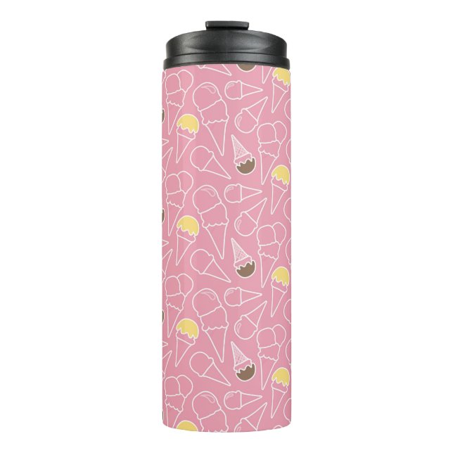 Summer Ice Cream Pattern Thermal Tumbler (Front)