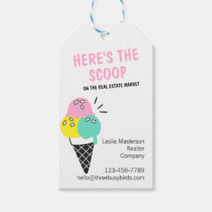 Summer Ice Cream Real Estate Marketing Tags