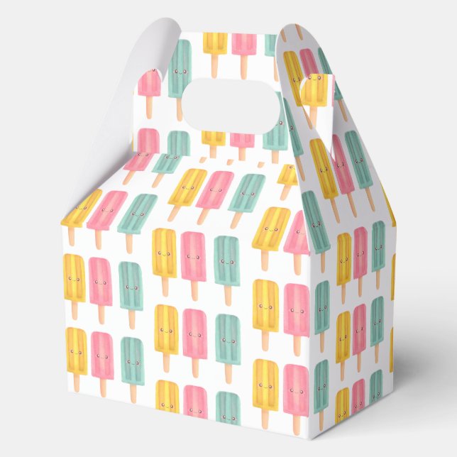 Summer Ice Cream Sticks Favour Box (Front)